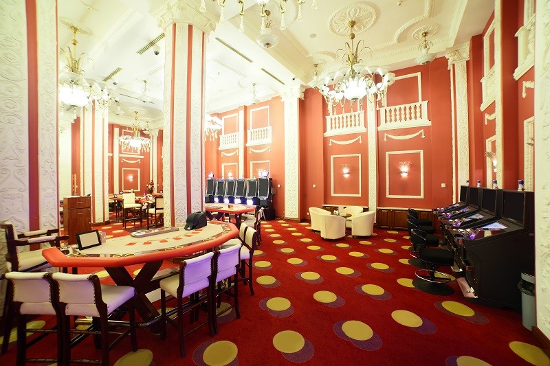 modern and fashionable casino in european style