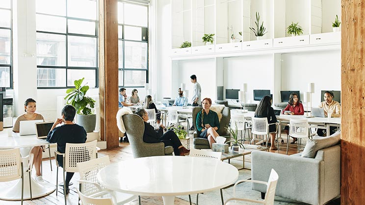 不特定多数の企業が利用するサテライトオフィス（画像はイメージ）