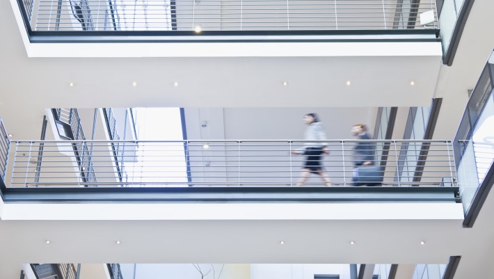 Office building inside view