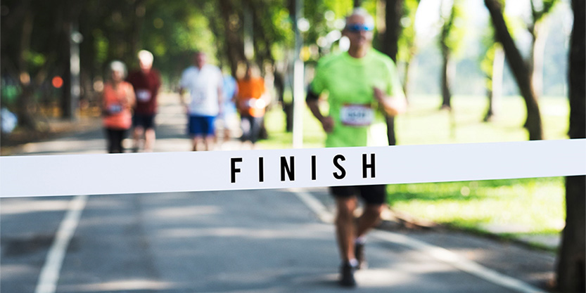 People running on marathon