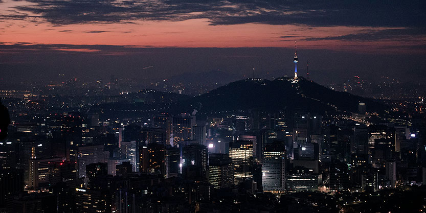 Night view of a city