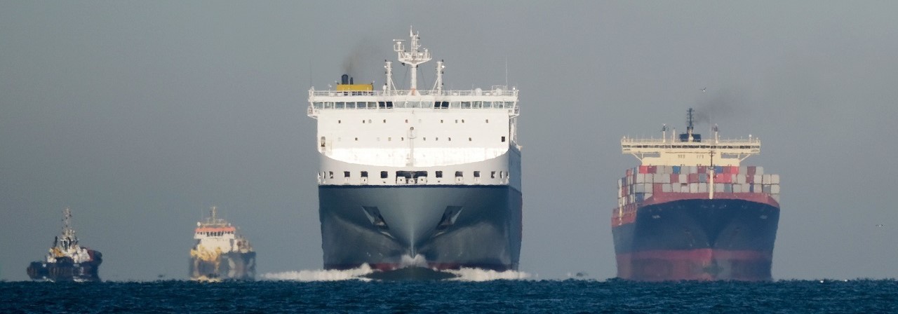 ships in ocean